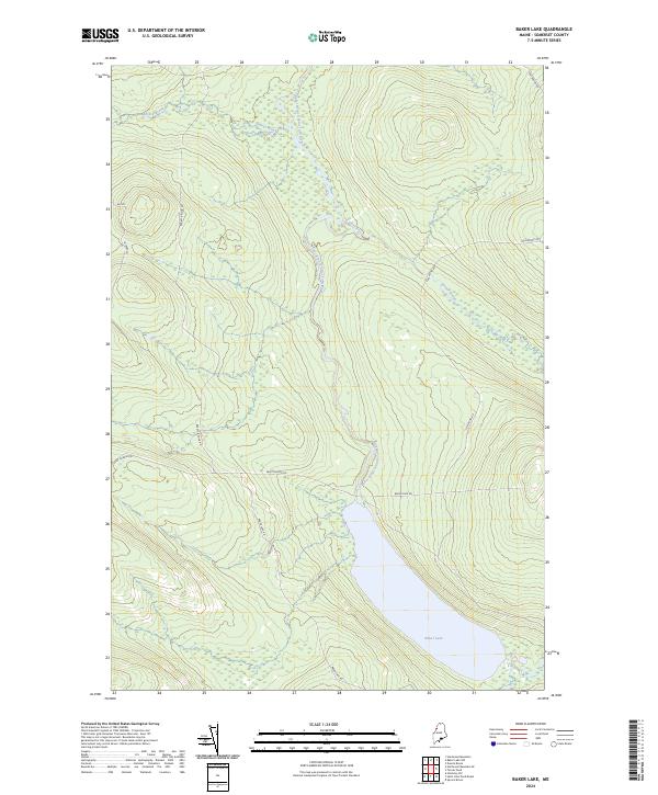 Baker Lake, ME — USGS 7.5-minute topo (2024)
