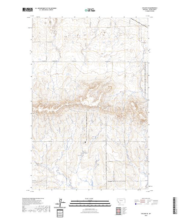 Collins SE, MT — USGS 7.5-minute topo (2024)