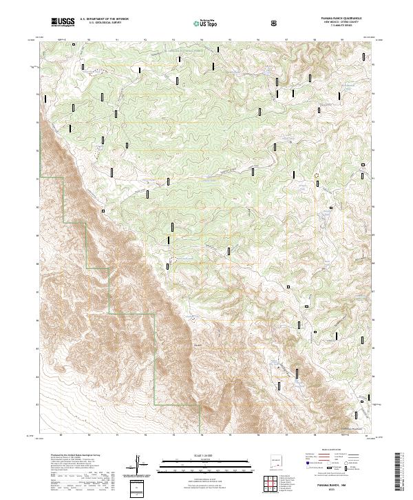 Panama Ranch, NM — USGS 7.5-minute topo (2023)