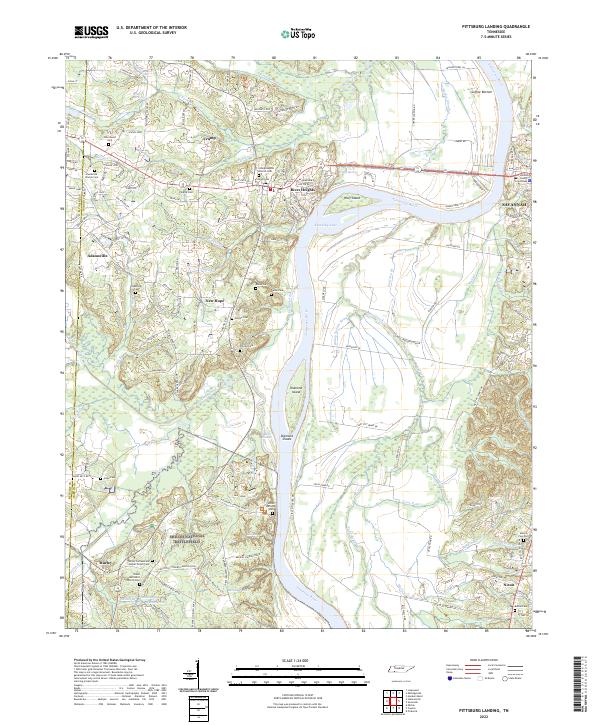 Pittsburg Landing, TN — USGS 7.5-minute topo (2022)