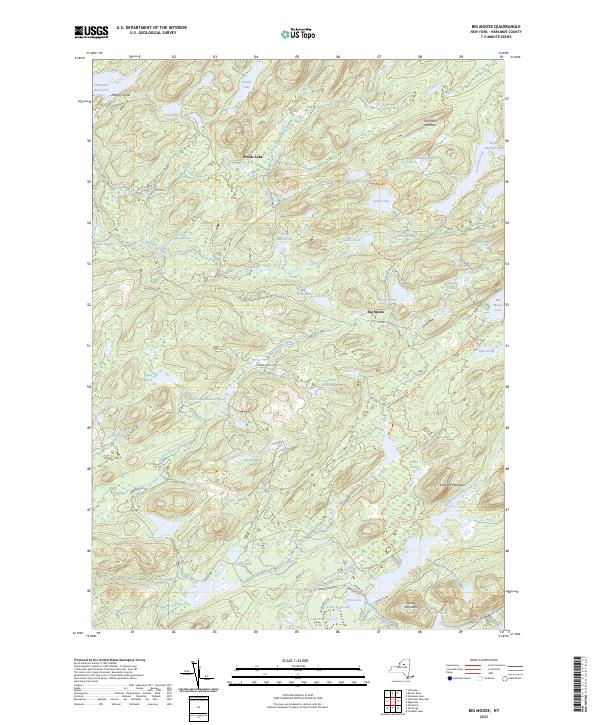 Big Moose, NY — USGS 7.5-minute topo (2023)
