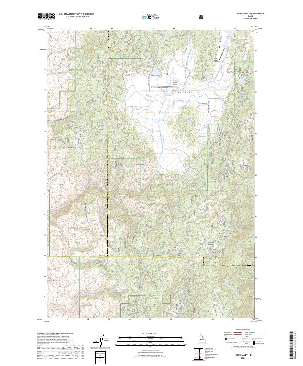 High Valley, ID — USGS 7.5-minute topo (2024)