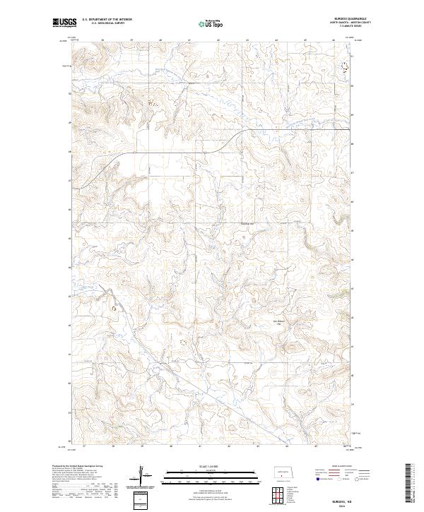 Burgess, ND — USGS 7.5-minute topo (2024)
