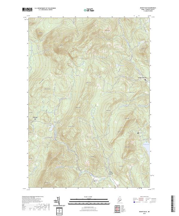Mount Blue, ME — USGS 7.5-minute topo (2024)