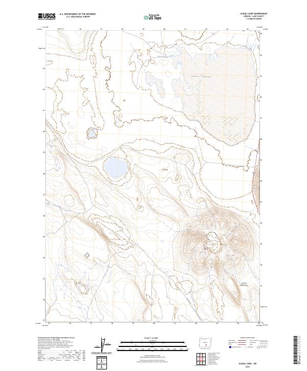 Alkali Lake, OR — USGS 7.5-minute topo (2024)