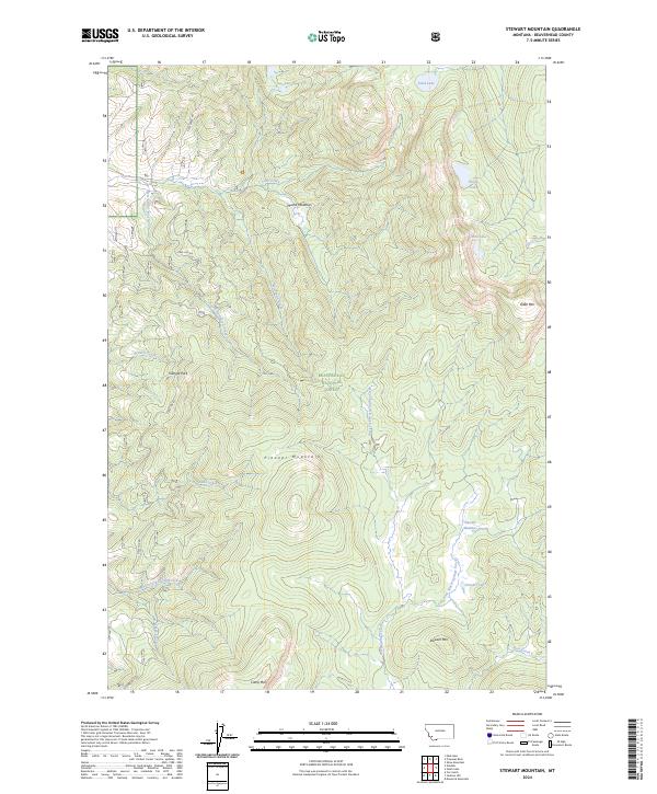 Stewart Mountain, MT — USGS 7.5-minute topo (2024)