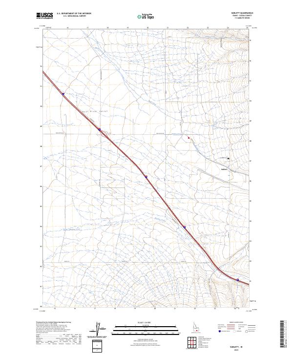 Sublett, ID — USGS 7.5-minute topo (2023)