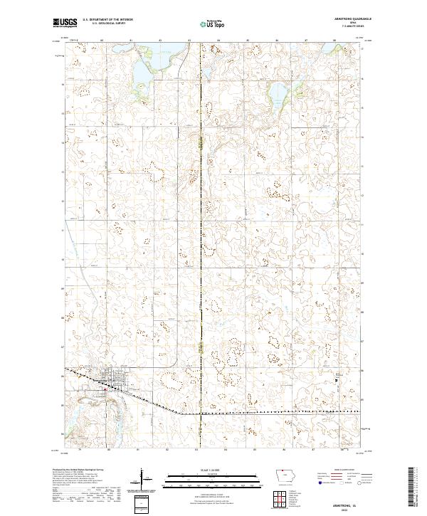 Armstrong, IA — USGS 7.5-minute topo (2022)