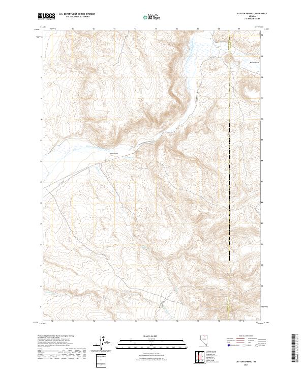 Layton Spring, NV — USGS 7.5-minute topo (2021)