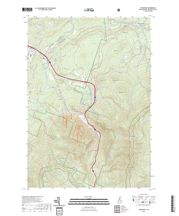 Franconia, NH — USGS 7.5-minute topo (2024)