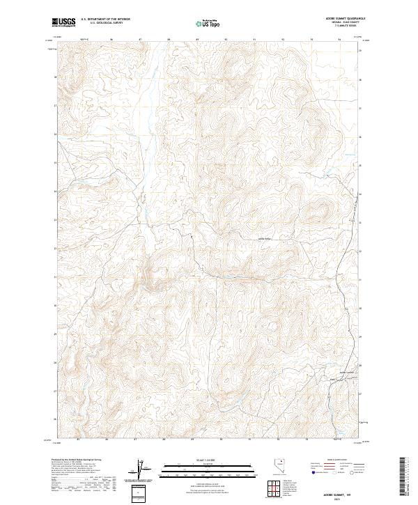Adobe Summit, NV — USGS 7.5-minute topo (2021)