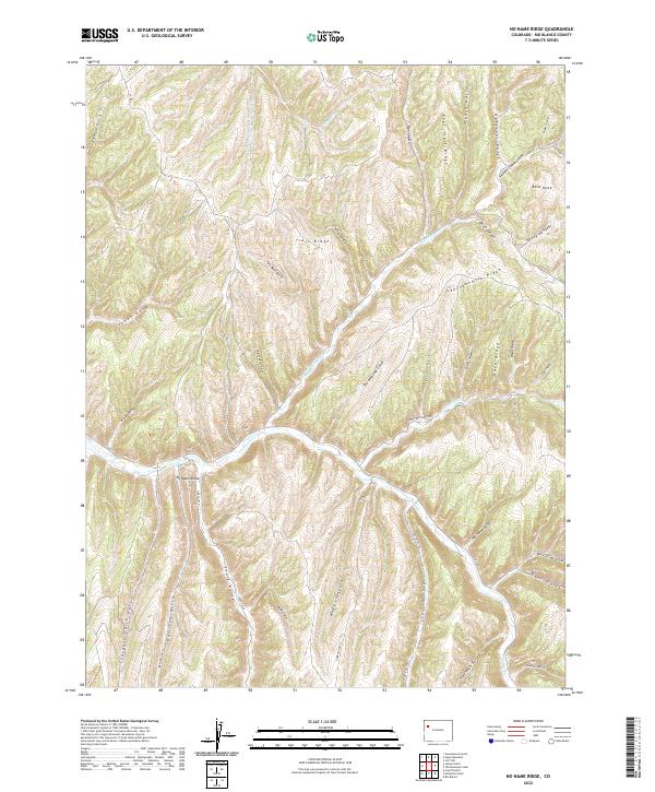 No Name Ridge, CO — USGS 7.5-minute topo (2022)