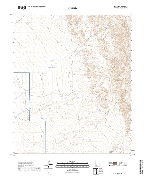 Fleck Draw, NM — USGS 7.5-minute topo (2023)