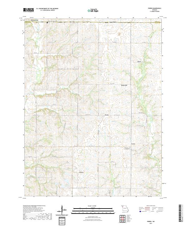 Perrin, MO — USGS 7.5-minute topo (2021)