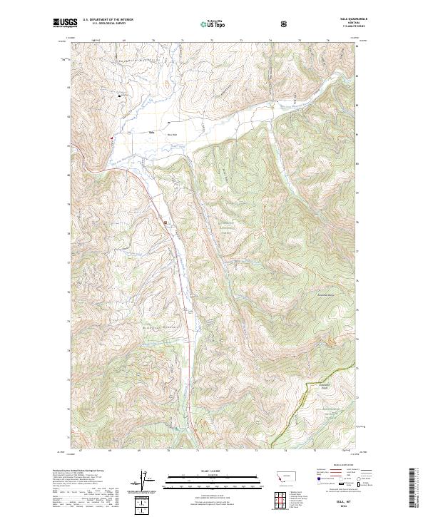 Sula, MT — USGS 7.5-minute topo (2024)