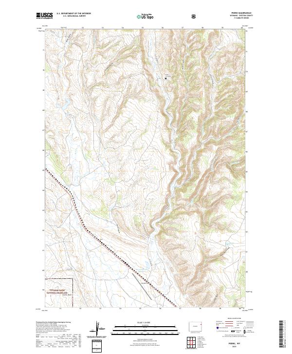 Pedro, WY — USGS 7.5-minute topo (2021)