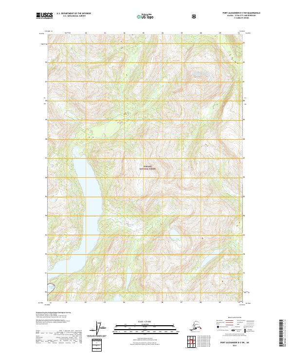 Port Alexander D-3 SW, AK — USGS 7.5-minute topo (2021)