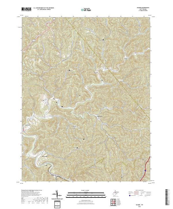Gilmer, WV — USGS 7.5-minute topo (2023)