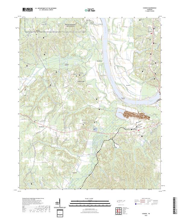 Counce, TN — USGS 7.5-minute topo (2022)