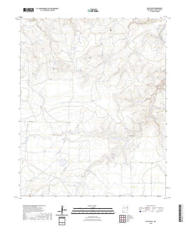 Blue Hole, NM — USGS 7.5-minute topo (2023)
