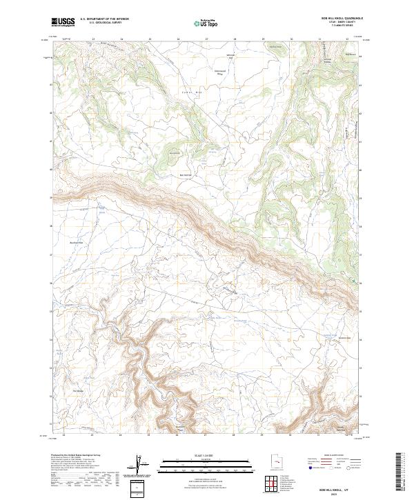 Bob Hill Knoll, UT — USGS 7.5-minute topo (2023)