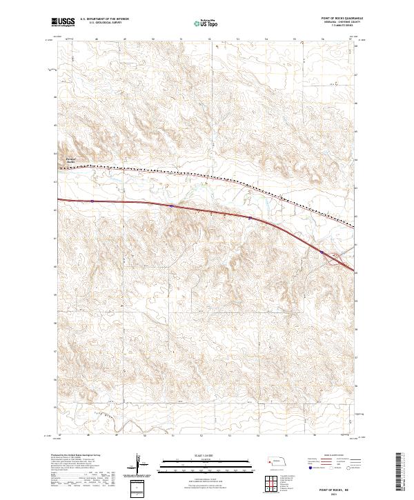 Point of Rocks, NE — USGS 7.5-minute topo (2021)