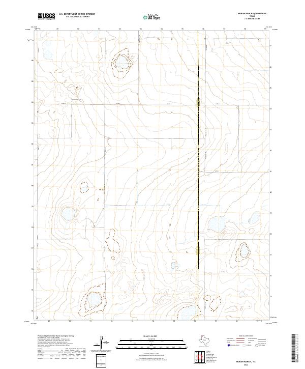 Moran Ranch, TX — USGS 7.5-minute topo (2022)
