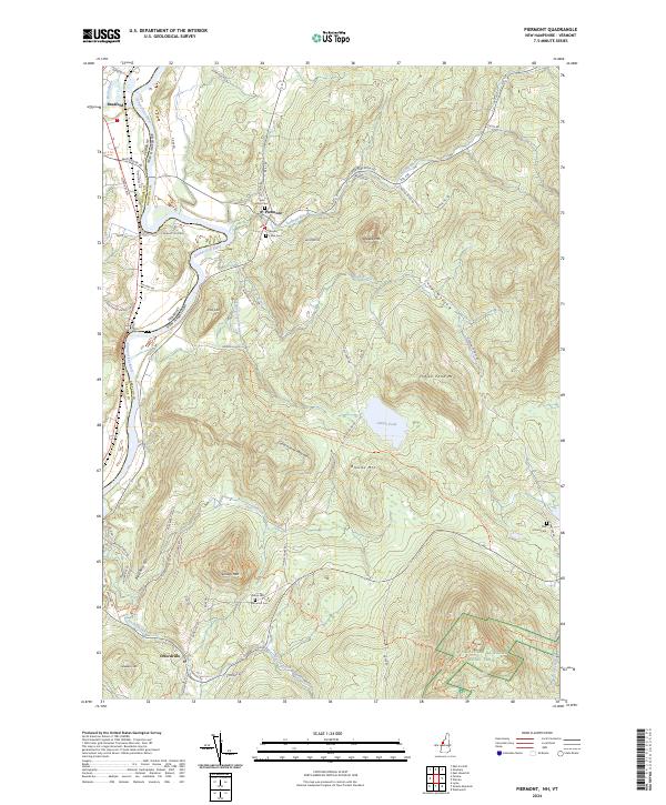 Piermont, NH-VT — USGS 7.5-minute topo (2024)