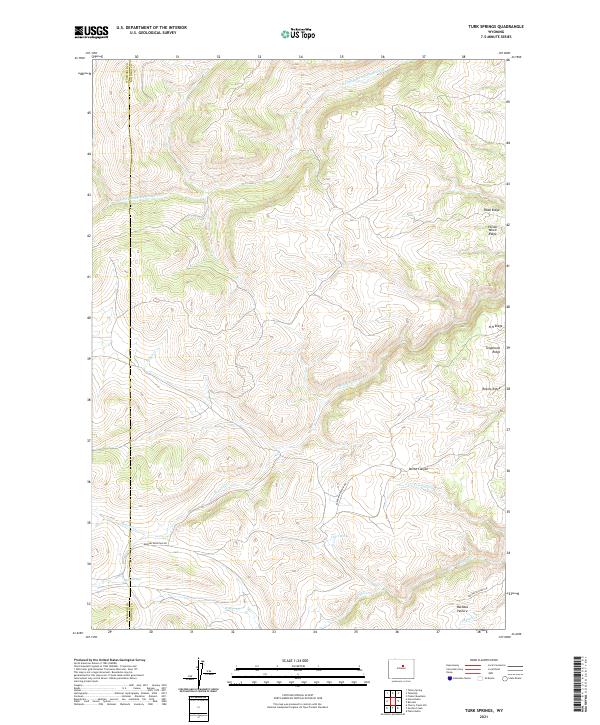 Turk Springs, WY — USGS 7.5-minute topo (2021)