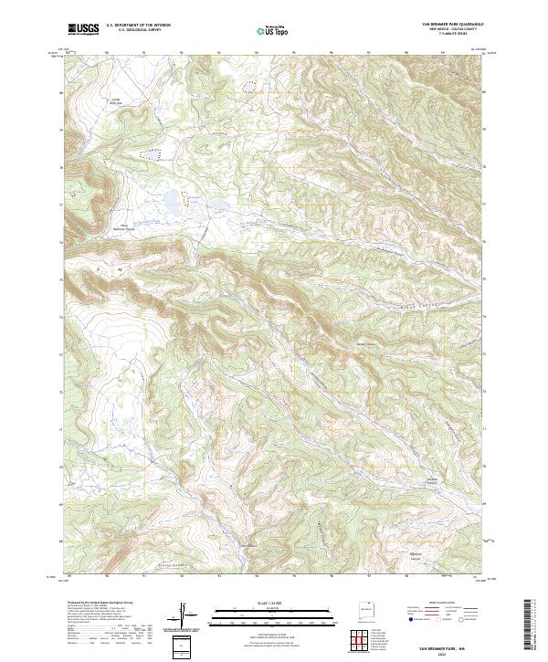 Van Bremmer Park, NM — USGS 7.5-minute topo (2023)
