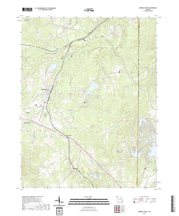 Mineral Point, MO — USGS 7.5-minute topo (2021)