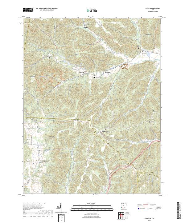 Byington, OH — USGS 7.5-minute topo (2023)