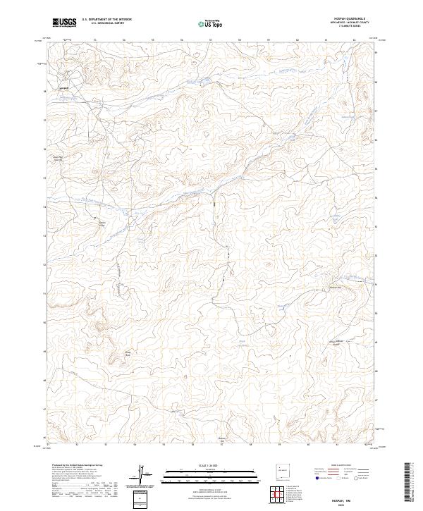 Hospah, NM — USGS 7.5-minute topo (2023)