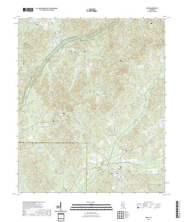 Weir, MS — USGS 7.5-minute topo (2024)