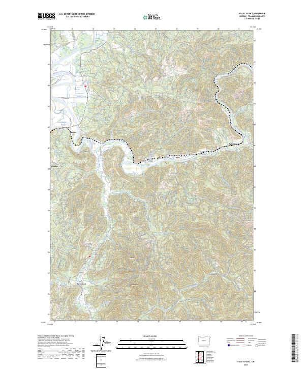 Foley Peak, OR — USGS 7.5-minute topo (2023)