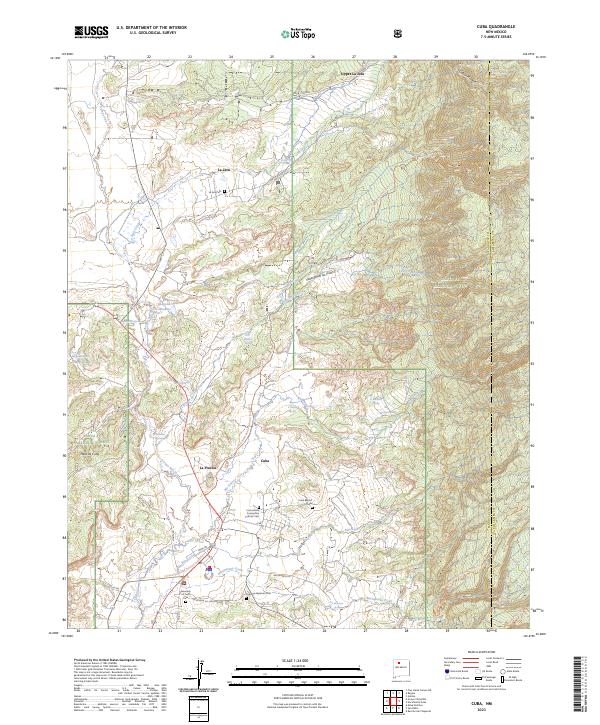 Cuba, NM — USGS 7.5-minute topo (2023)