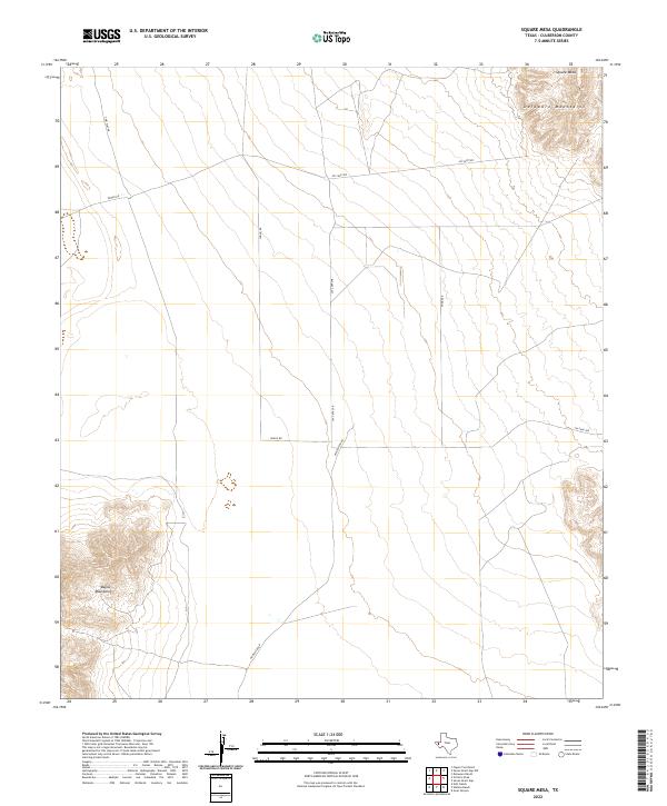 Square Mesa, TX — USGS 7.5-minute topo (2022)