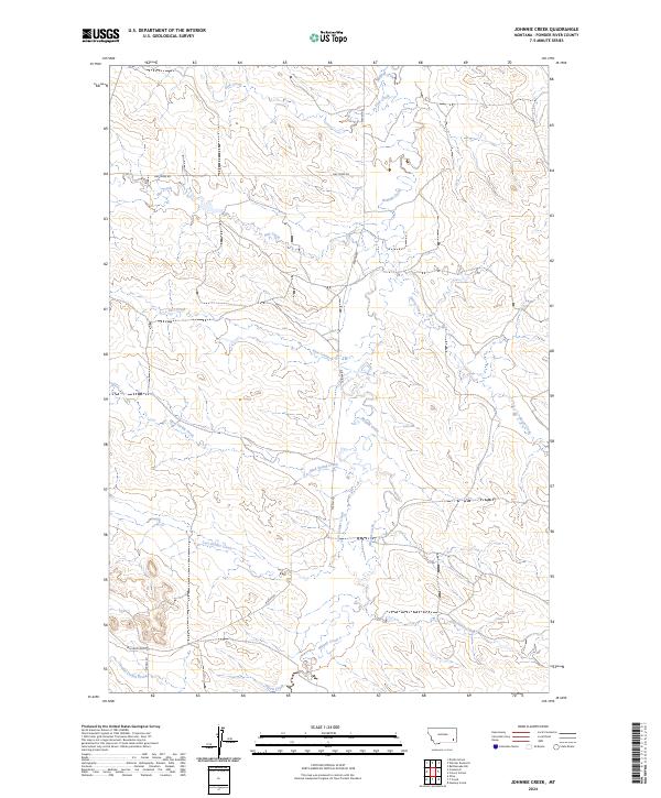 Johnnie Creek, MT — USGS 7.5-minute topo (2024)