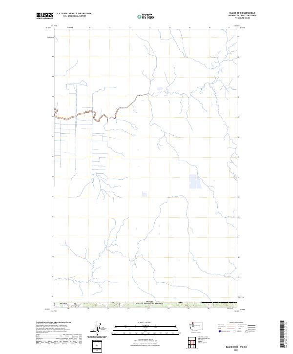 Blaine OE N, WA-BC — USGS 7.5-minute topo (2023)