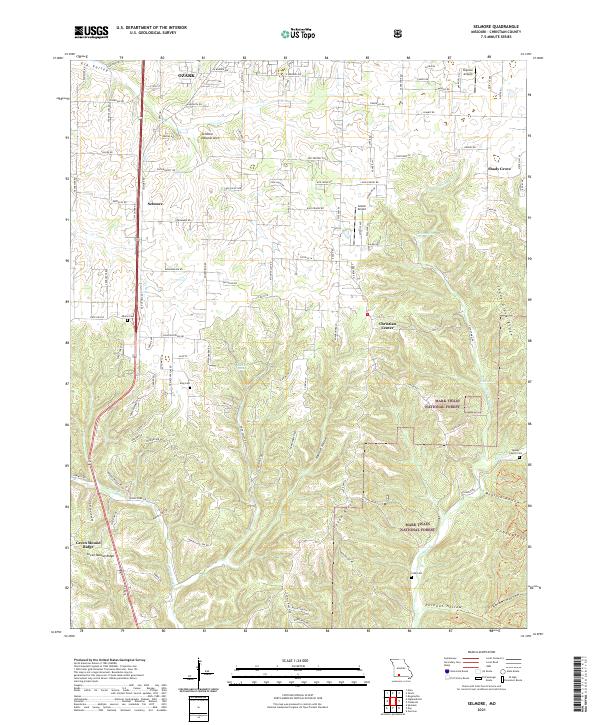 Selmore, MO — USGS 7.5-minute topo (2021)