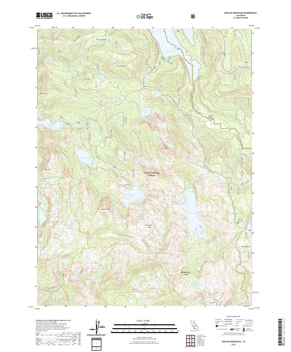 English Mountain, CA — USGS 7.5-minute topo (2022)