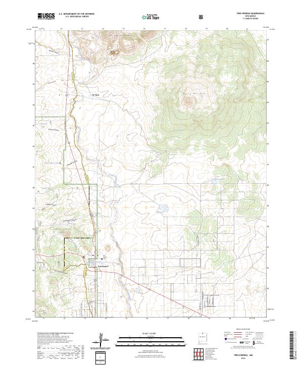 Tres Piedras, NM — USGS 7.5-minute topo (2023)