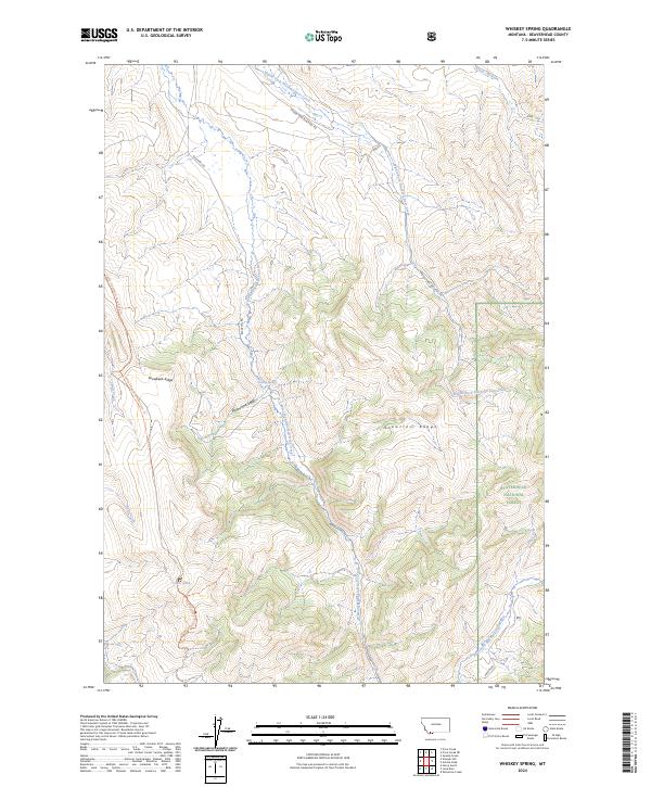 Whiskey Spring, MT — USGS 7.5-minute topo (2024)