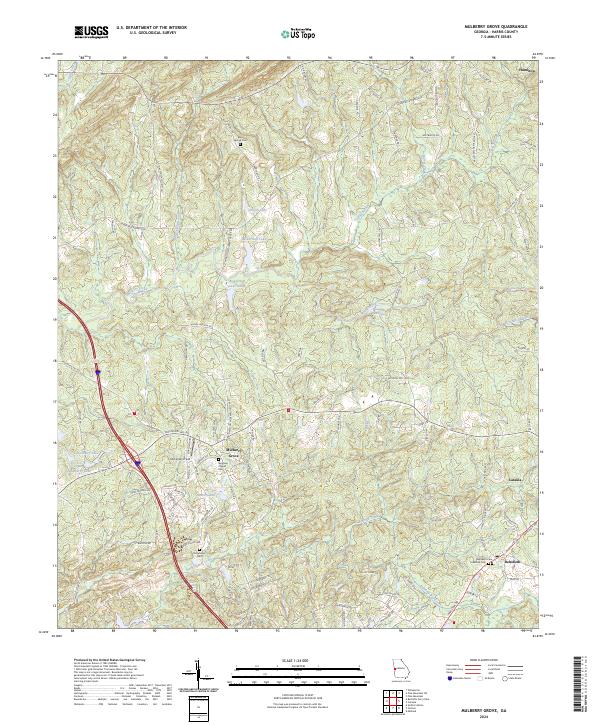 Mulberry Grove, GA — USGS 7.5-minute topo (2024)