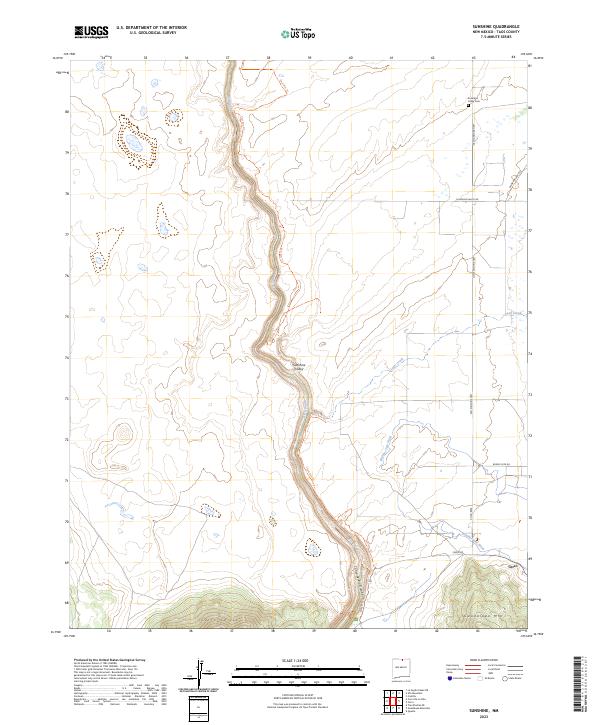 Sunshine, NM — USGS 7.5-minute topo (2023)