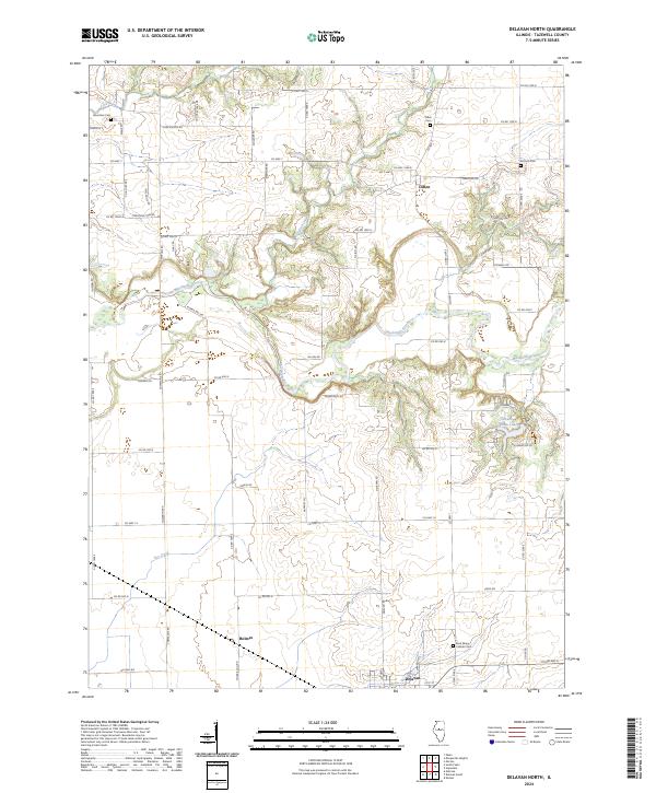 Delavan North, IL — USGS 7.5-minute topo (2024)