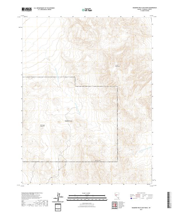 Diamond Field Jack Wash, NV — USGS 7.5-minute topo (2021)