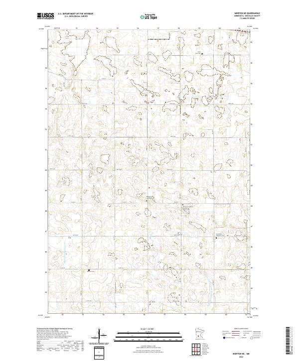 Morton NE, MN — USGS 7.5-minute topo (2022)