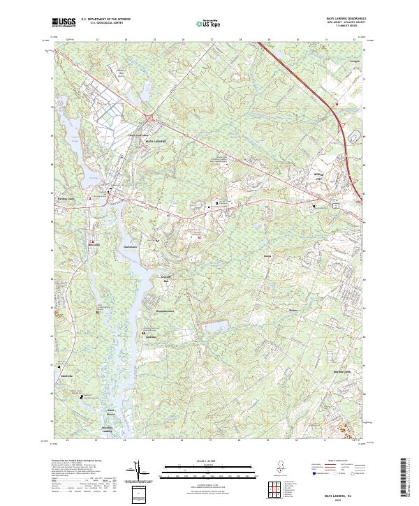 Mays Landing, NJ — USGS 7.5-minute topo (2023)