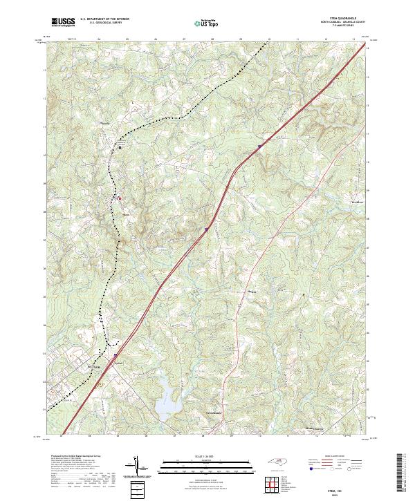 Stem, NC — USGS 7.5-minute topo (2022)